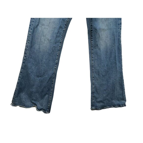 Gap Womens Denim 70s Flare Jeans 14/32L Blue Cotton Spandex - Picture 8 of 15